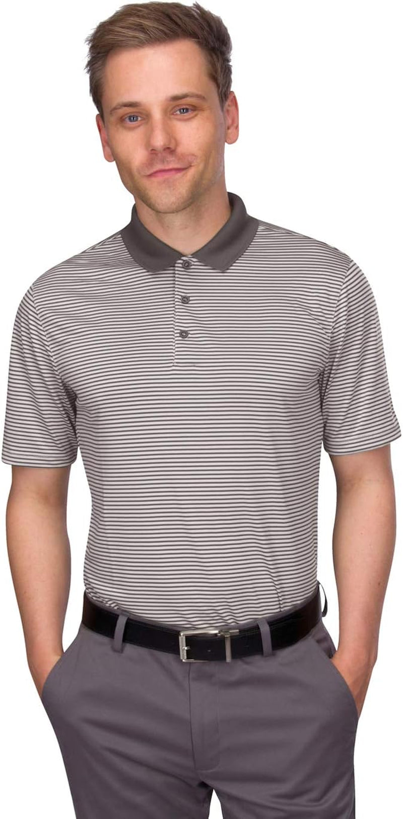 Quick Dry Golf Shirts for Men - Moisture Wicking Short-Sleeve Casual Polo Shirt